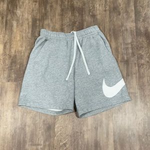 Grey Nike fleece shorts